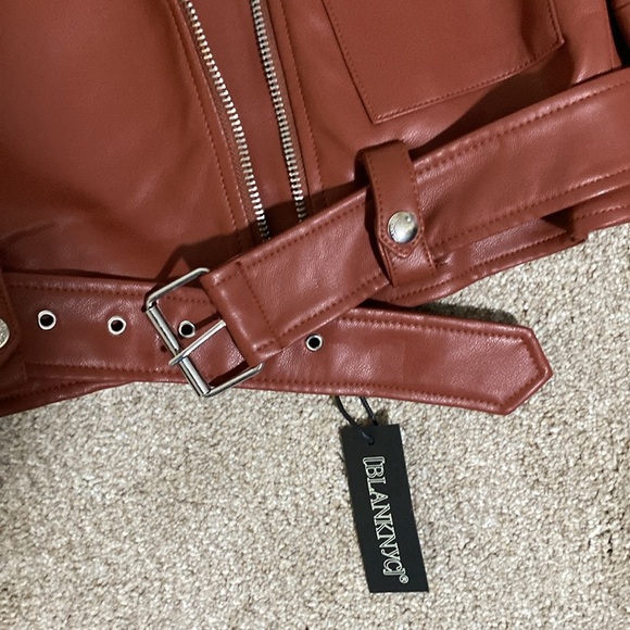 BlankNYC Faux Leather Moto Jacket NWT - Picture 3 of 5